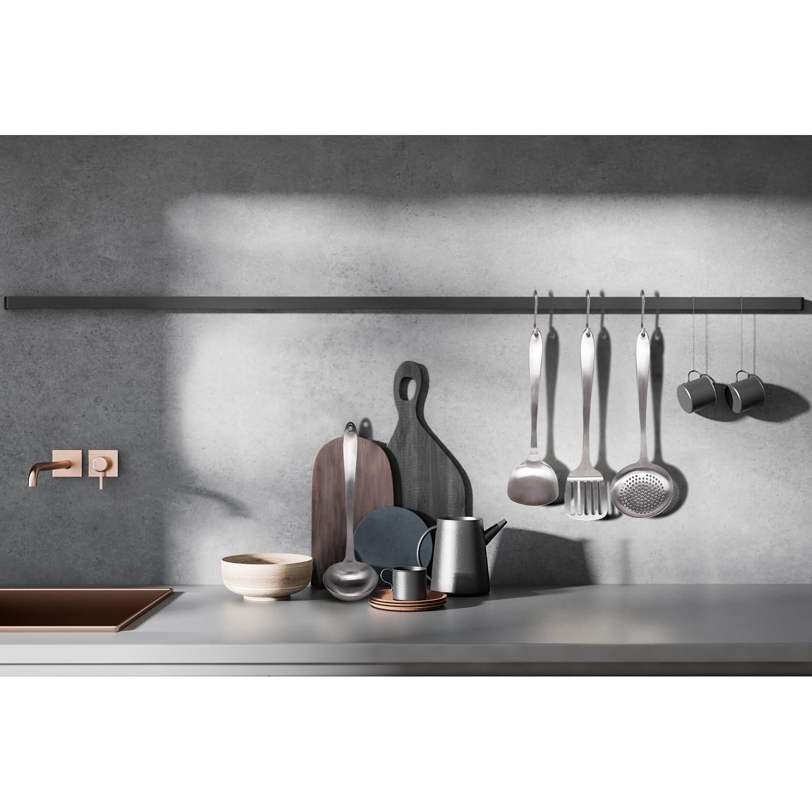 Premium 4-Piece Stainless Steel Kitchen Utensil Set - 304 Grade Spatula, Soup Ladle, Wok Turner & Skimmer Spoon with Heat-Resistant Handles | Dishwasher Safe Cooking Tools for Frying, Stir-Frying & Serving | Ideal for Home Chefs & Professional Kitchens