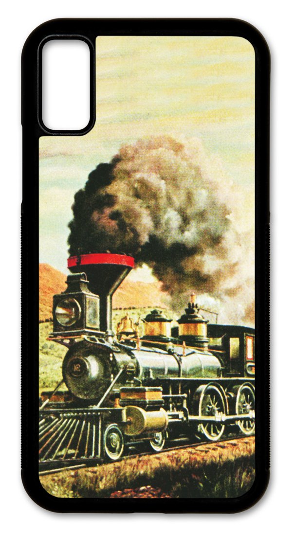 Slim Fit Shockproof Phone Case for Apple iPhone Xs MAX - Durable Protective Cover with Multi-Colored Train Design - Perfect for Everyday Use, Travel & Commuting