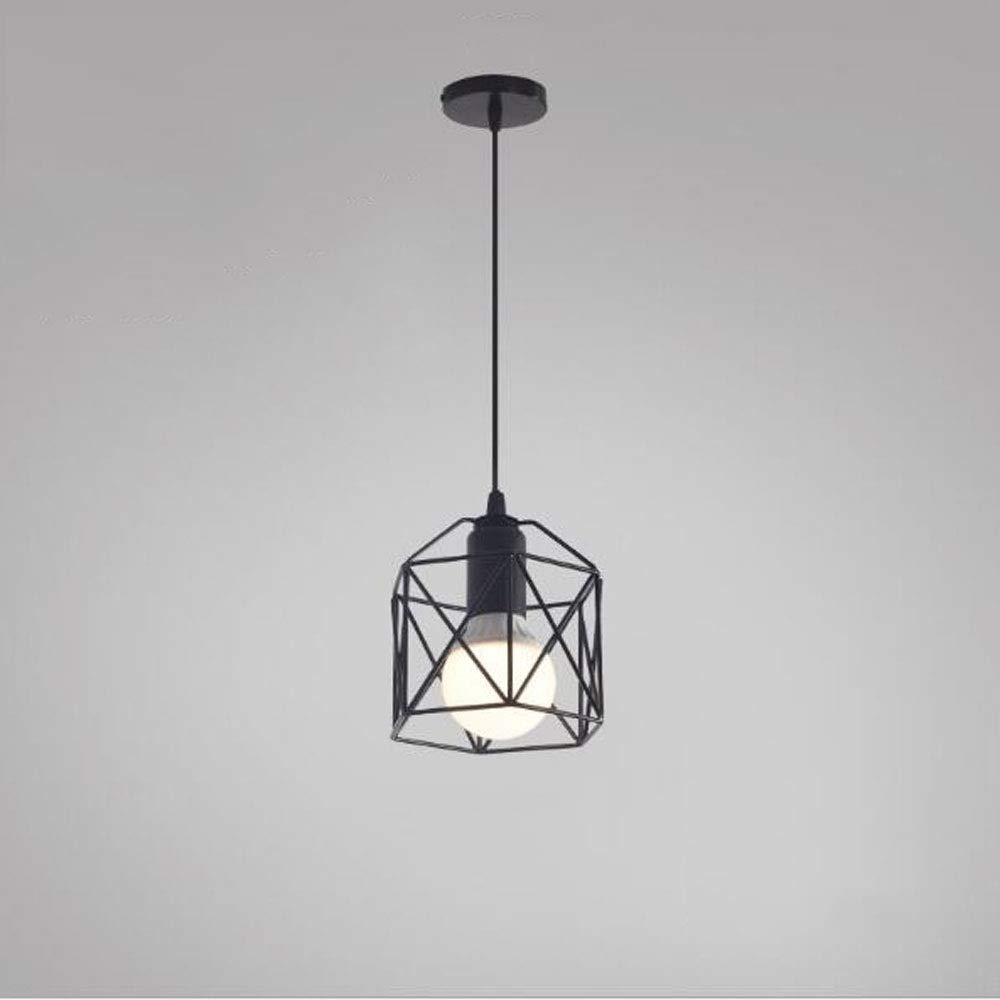 Farmhouse Chandelier - Hexagon Dining Table Light, Minimalist Retro Hanging Lamp for Modern Dining Room & Restaurant Decor | Perfect for Farmhouse, Cafe and Vintage Style Interior Design