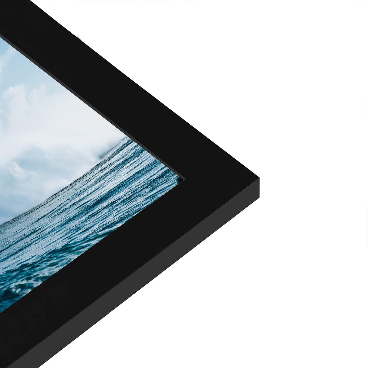 PEALSN 22.375 x 34 Inch Black Poster Frame - Wall Mount Picture Frame for Horizontal or Vertical Display - 1 Pack - Perfect for Home Decor, Office Artwork, and Photo Displays