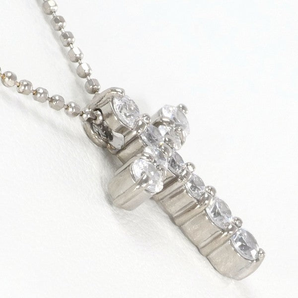 18K White Gold Zirconia Pendant Necklace for Women - Elegant Cubic Zirconia Jewelry Gift for Anniversary, Wedding & Special Occasions