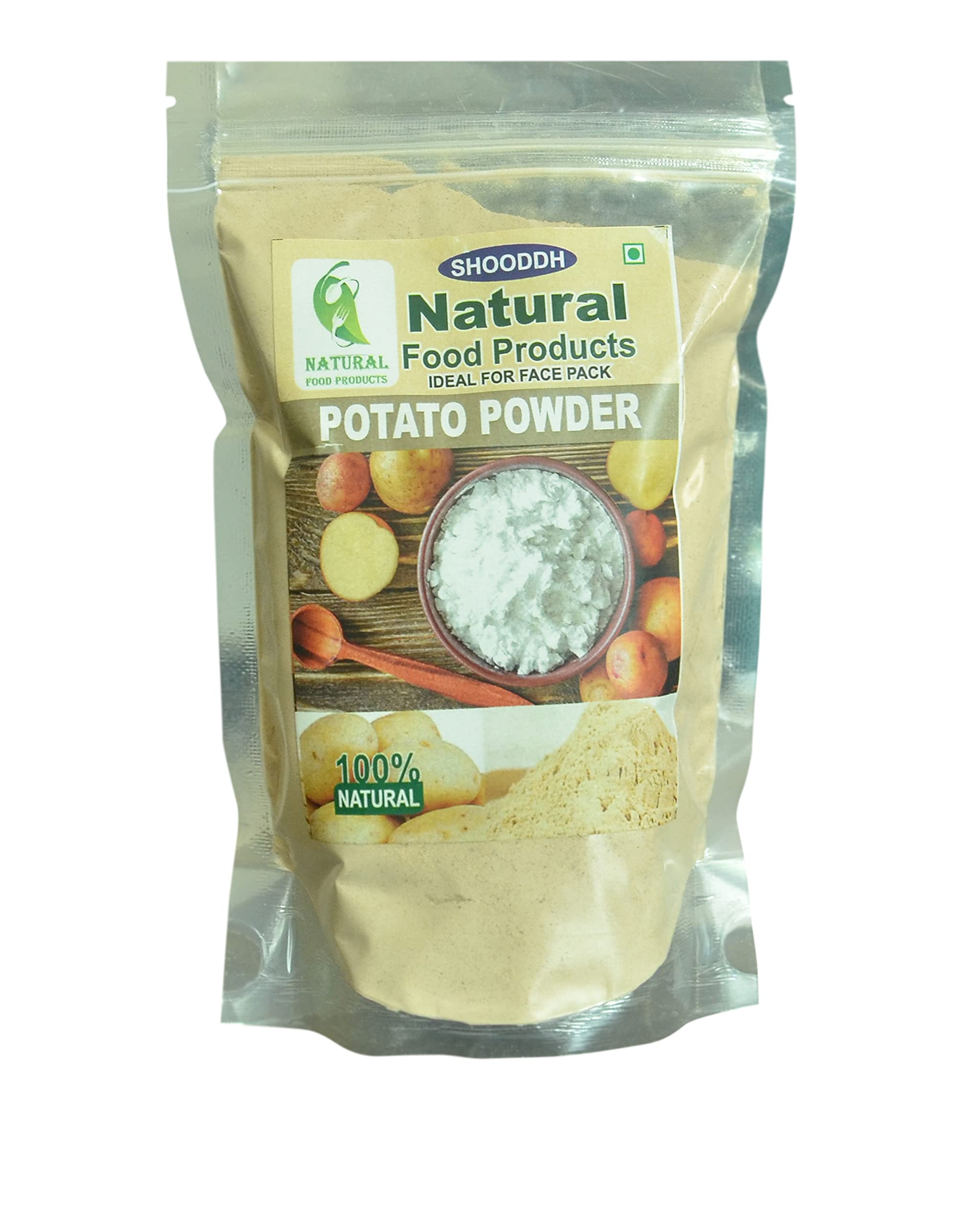 SHOODDH All Natural Potato Face Powder - 5 x 250g (Buy 3 Get 2 Free) | Organic Skin Brightening & Oil Control | Perfect for Daily Skincare & Makeup Base