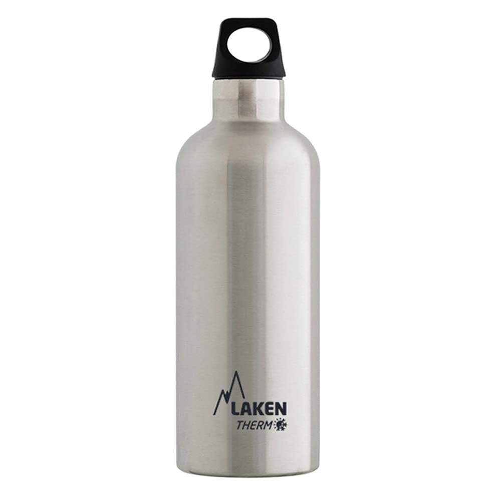 Laken Thermo Futura Vacuum Insulated Stainless Steel Water Bottle 12-25oz Narrow Mouth - Leak Proof, BPA Free, Keeps Drinks Hot/Cold for 24 Hours - Perfect for Hiking, Gym, Office & Outdoor Activities