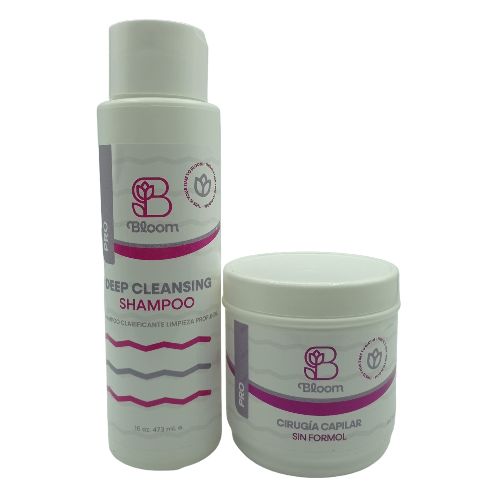 Bloom Hair Products - Two Step Deep Cleansing Shampoo for Hair Surgery Recovery - Moisturizing & Volumizing Formula with Shine Boost - 16oz Bottle - Perfect for Post-Treatment & Damaged Hair Care
