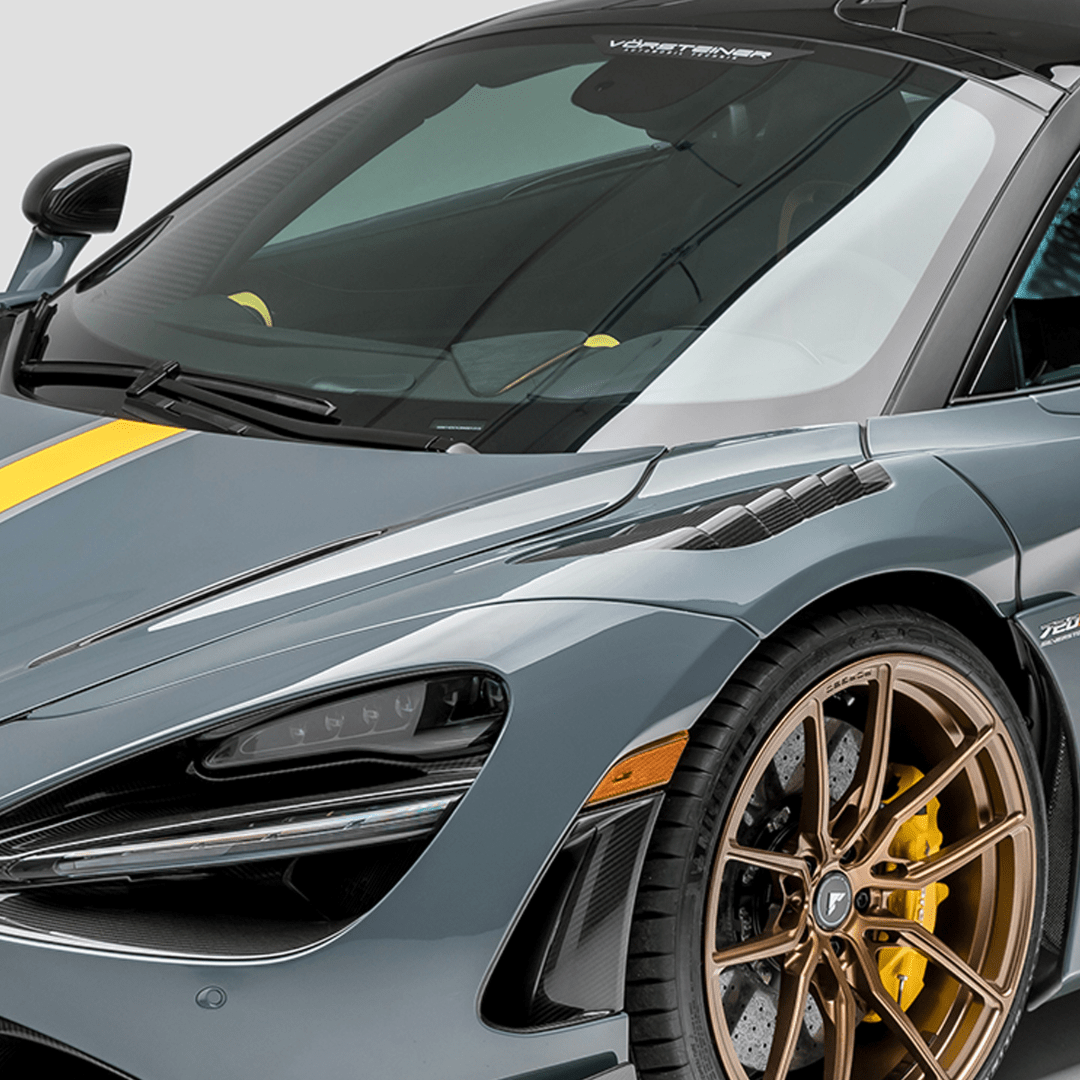 McLaren 720S Coupe Silverstone Edition Carbon Fiber Aero Front Fenders with Integrated Vents | High-Performance Upgrade for Track & Street Racing