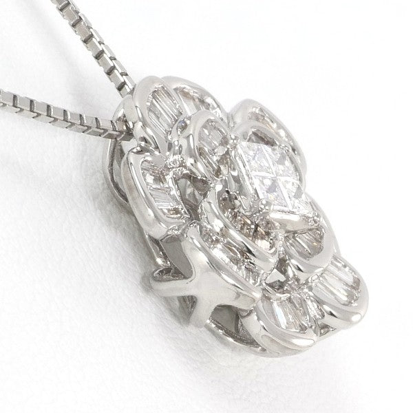 18K White Gold Diamond Pendant Necklace for Women - Elegant & Timeless Jewelry Gift for Anniversary, Wedding, Valentine's Day - Perfect for Special Occasions & Everyday Luxury