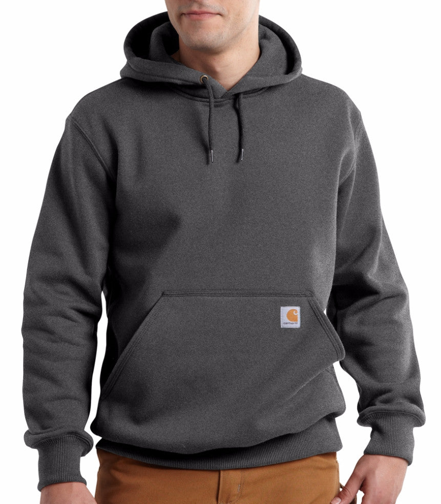 Carhartt Rain Defender® Paxton Heavyweight Hooded Sweatshirt for Men - Water-Resistant Fleece Hoodie with Durable Cotton Blend (100615) - Ideal for Outdoor Work, Construction & Cold Weather Activities