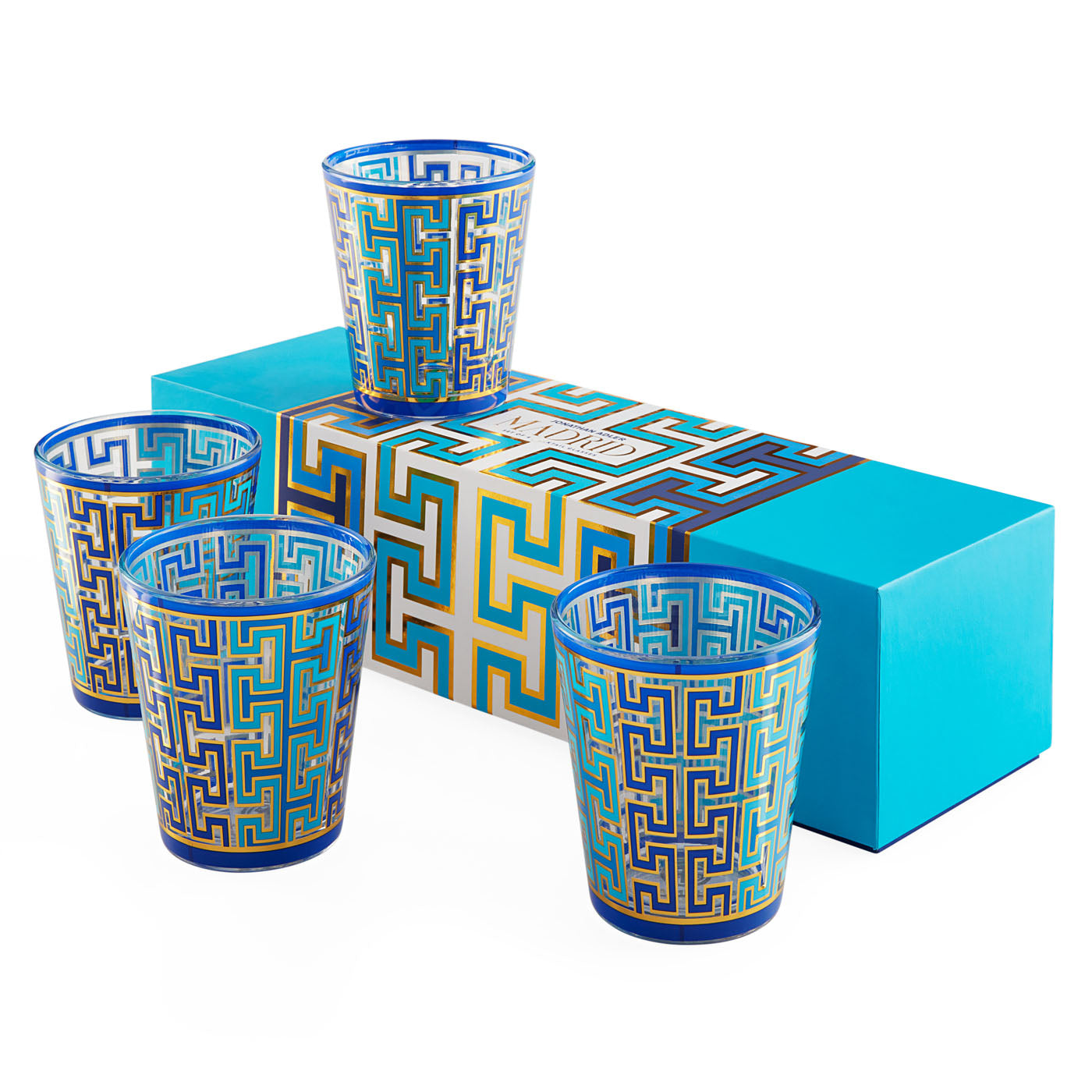 Premium Madrid Glassware Set - 16-Piece Shatter-Resistant Drinkware for Wine, Beer & Cocktails - Elegant Bar & Dining Essentials for Home Entertaining & Gifts