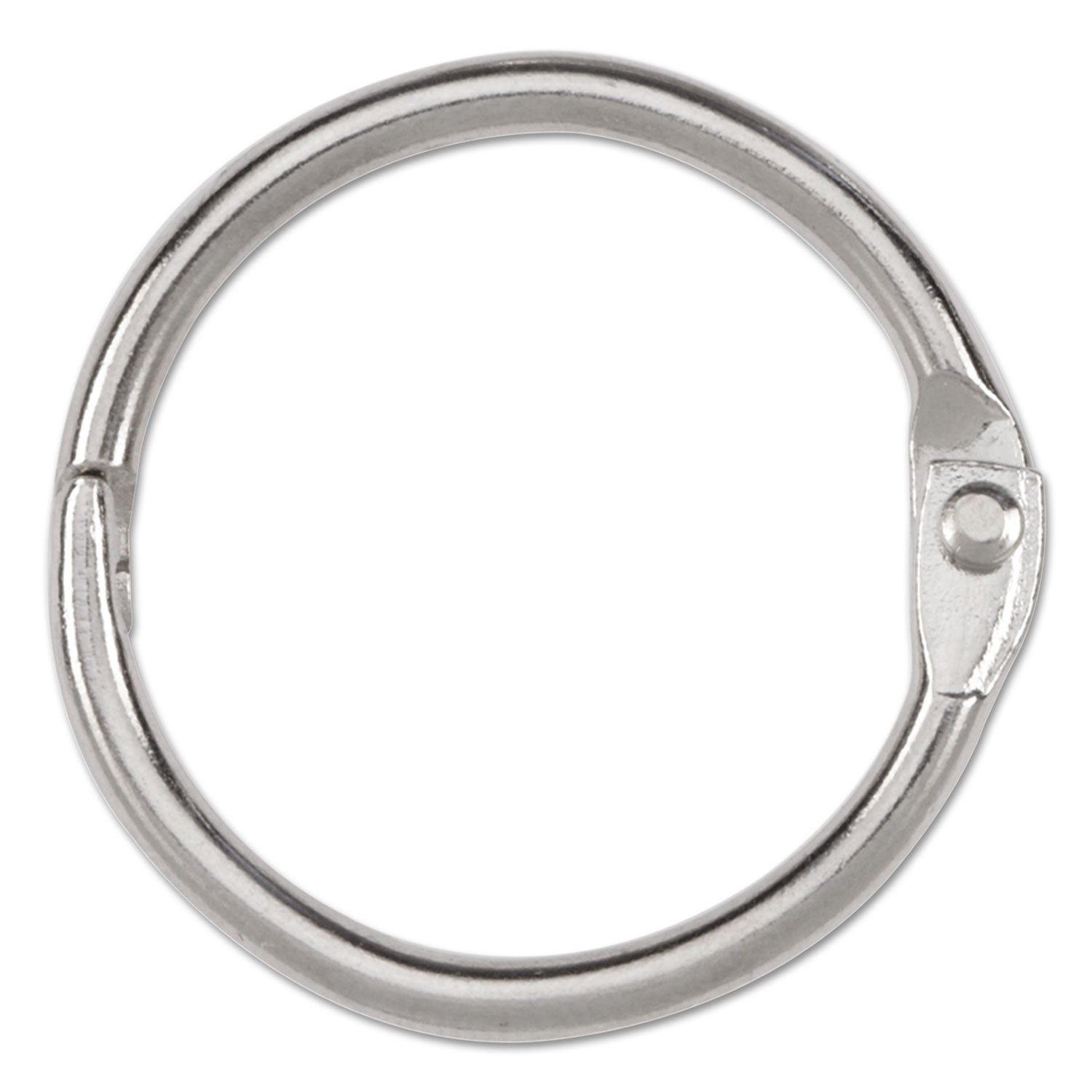 ACCO Metal Book Rings 1 Inch Diameter - 100 Pack for Binders, Notebooks, DIY Crafts & Office Organization - Durable & Rust-Proof Binder Rings