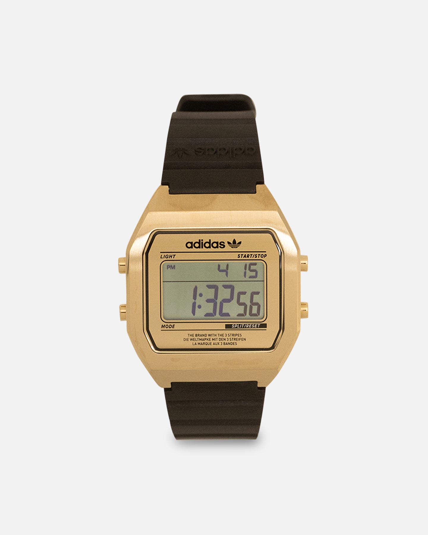 Adidas Digital Two Watch - Black & Gold Sports Watch for Men & Women - Perfect for Running, Gym & Outdoor Activities