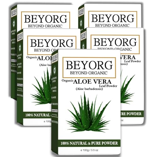 Organic Aloe Vera Powder 500g - Pure & Natural for Face, Skin & Hair Care - Hydrating & Soothing for Dry Skin, Acne & Scalp Health - Perfect for DIY Beauty, Smoothies & Skincare Recipes
