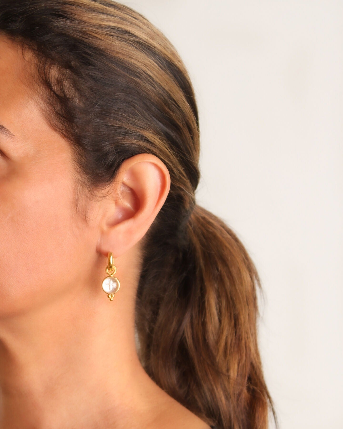 Elizabeth Locke Rock Crystal Turtle Earrings - Elegant Handmade Jewelry for Women, Perfect for Parties, Weddings & Everyday Wear
