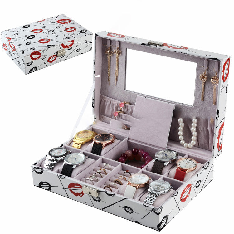 Women's DIY Makeup Organizer Box - Portable Home Storage Desk Case for Cosmetics, Jewelry & Accessories - Perfect for Vanity, Bathroom & Travel Organization
