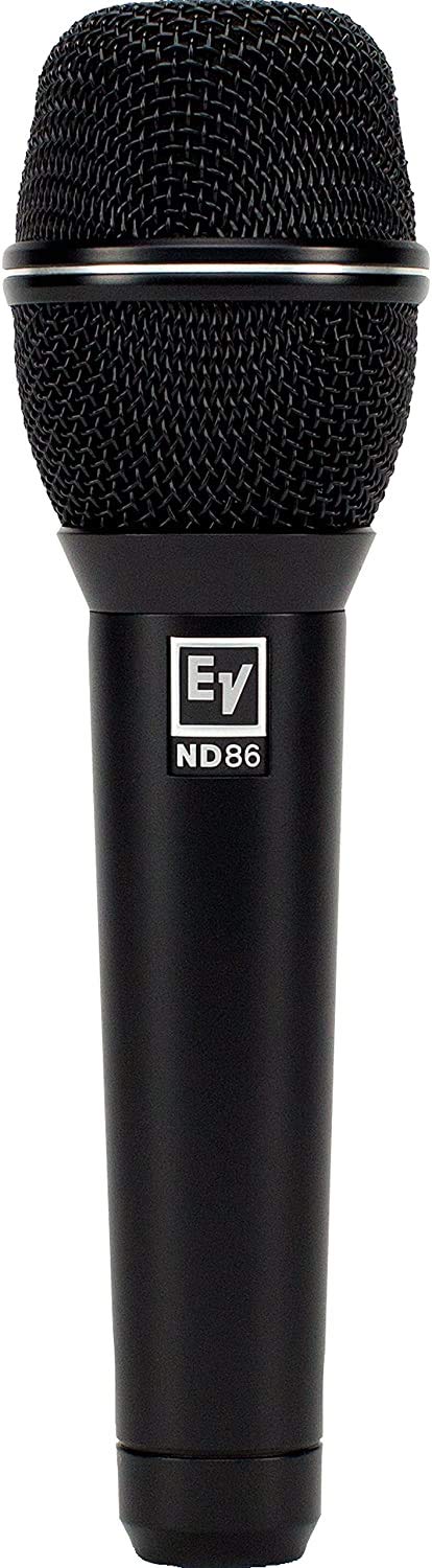 Electro-Voice ND86 Professional Dynamic Supercardioid Vocal Microphone for Live Performances & Studio Recording - Black (Ideal for Singers, Podcasters & Public Speakers)