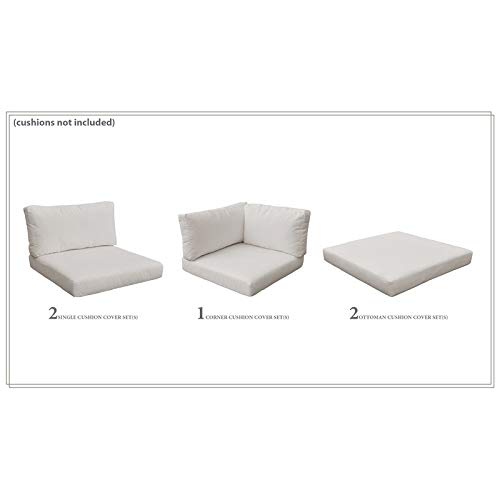TK Classics Beige Sofa Cover Set for BELLE-06c - Premium Stretchable Furniture Protector (Cushions Not Included) | Perfect for Living Room, Family Room & Home Decor