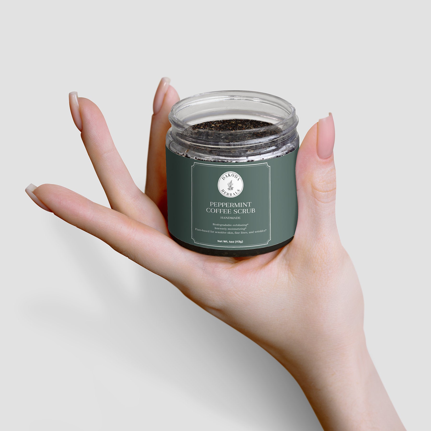 Peppermint Coffee Scrub - Exfoliating Body Scrub with Natural Ingredients for Smooth Skin | Perfect for Spa Day & Self-Care Routine