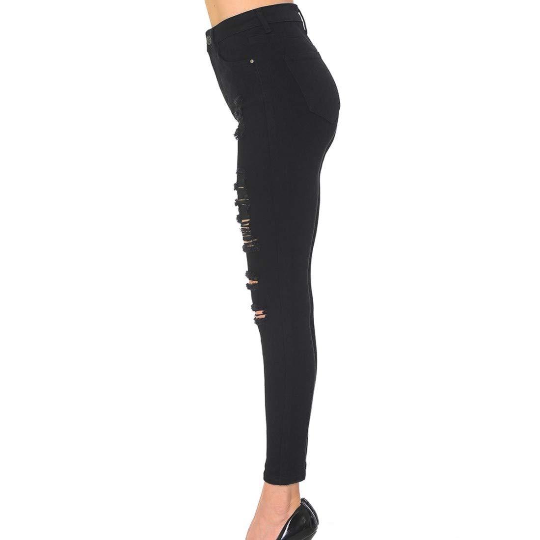 Women's High Waist Push-Up Skinny Jeans - Stretch Denim with 3 Button Closure for a Flattering Fit | Perfect for Casual Outings, Date Nights & Everyday Wear