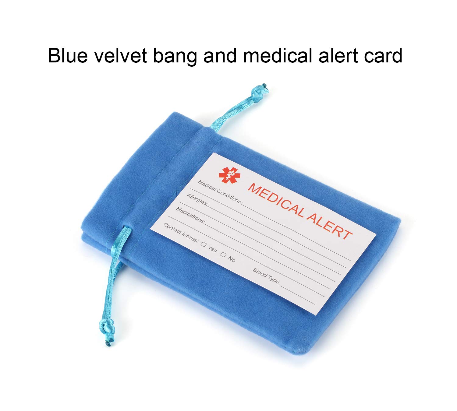 Personalized Medical Alert ID Bracelet for Women - Free Engraving, Figaro Chain, Emergency Medical Information Jewelry (Ideal for Diabetes, Allergies & Daily Wear)