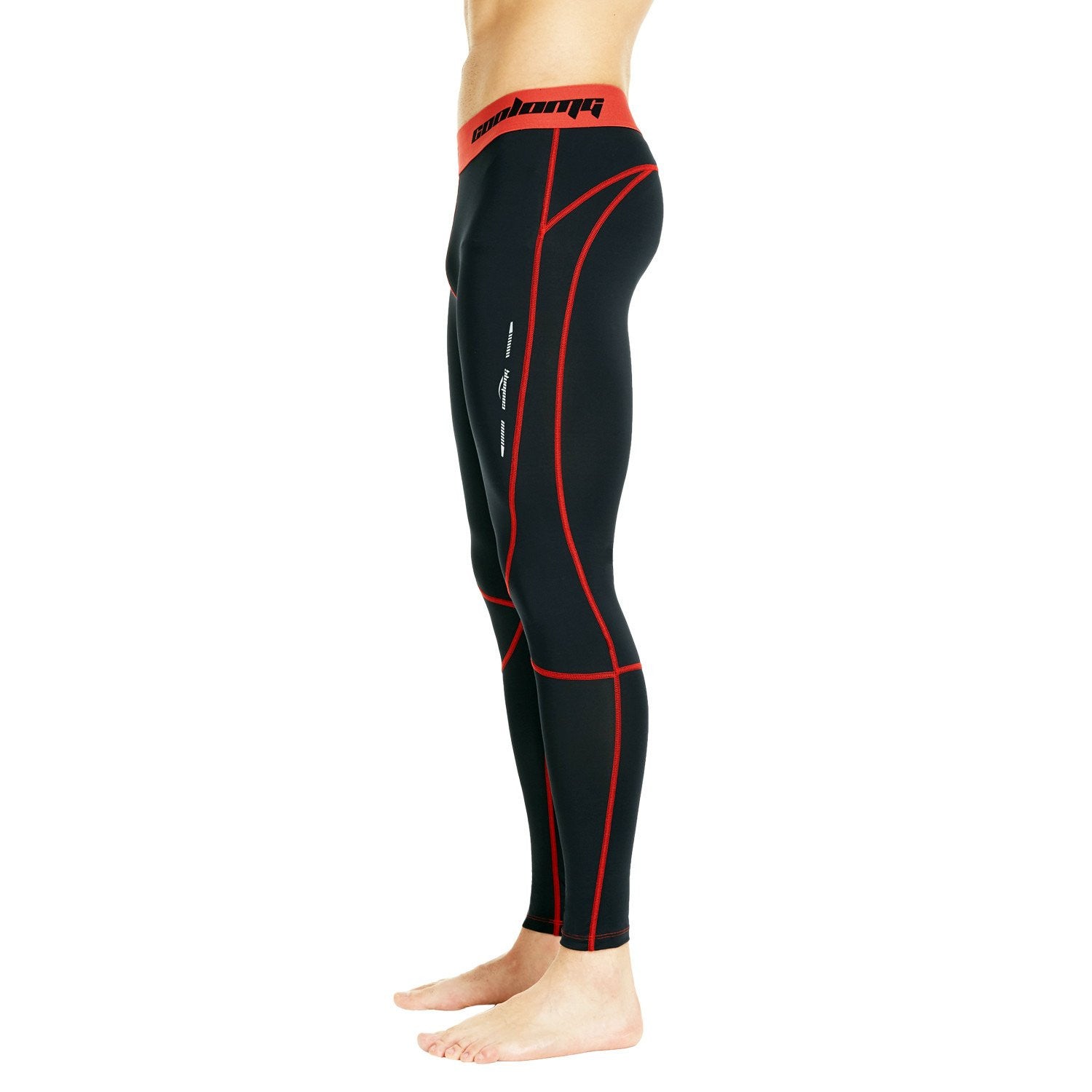 Best Black Compression Tights for Men & Youth Boys - High Performance Workout Pants for Running, Gym & Sports Activities