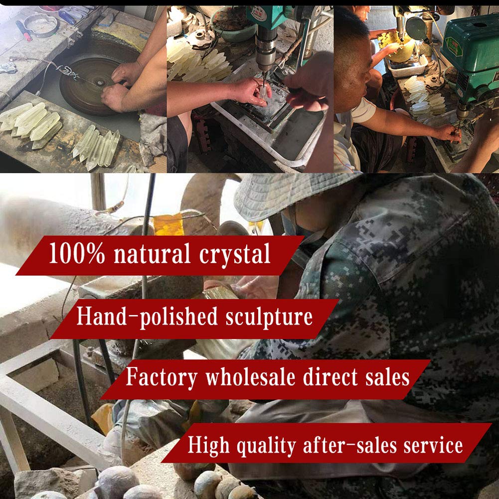 Natural Quartz Crystal Water Bottle - Portable Energy Cup for Infused Gem Water & Wellness
