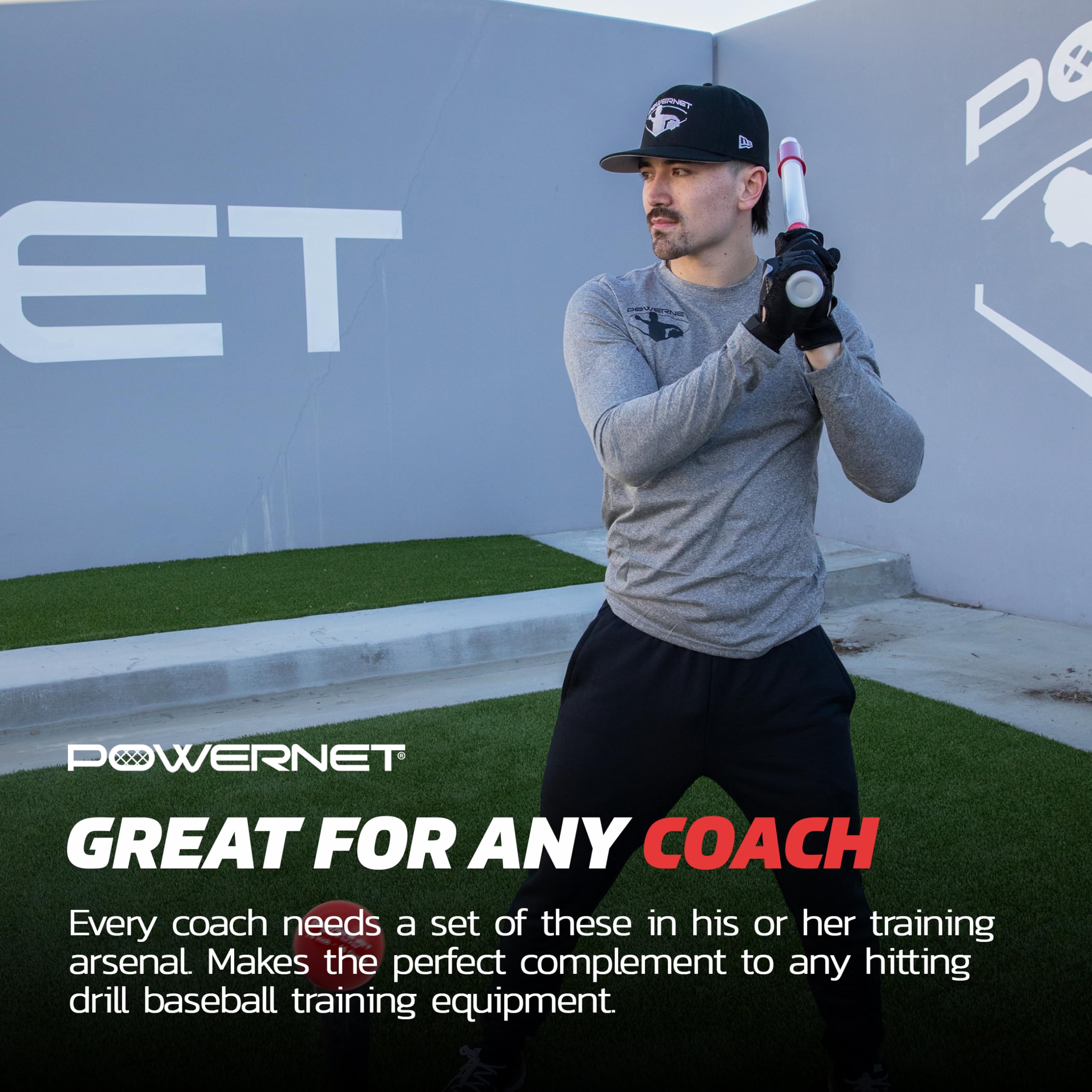 PowerNet Sweet Spot Training Bat with 3.2