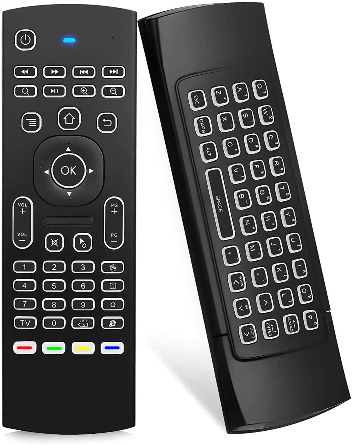 MX3 Pro Mini Wireless Keyboard with Backlight & Fly Remote Mouse - Android TV Remote Control, IR Learning for Smart TV Box, HTPC, IPTV, Tablet, PS3/PS4 - Perfect for Home Entertainment & Gaming Setup