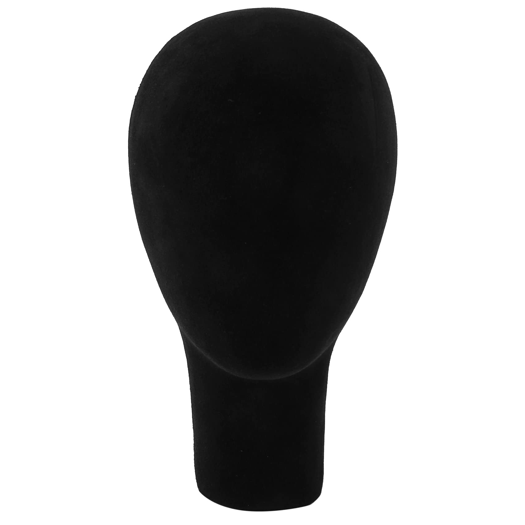 Styrofoam Mannequin Head with Stand - 35cm Black Wig Display & Eyeglass Holder for Salon, Cosmetology, and Retail Store Displays
