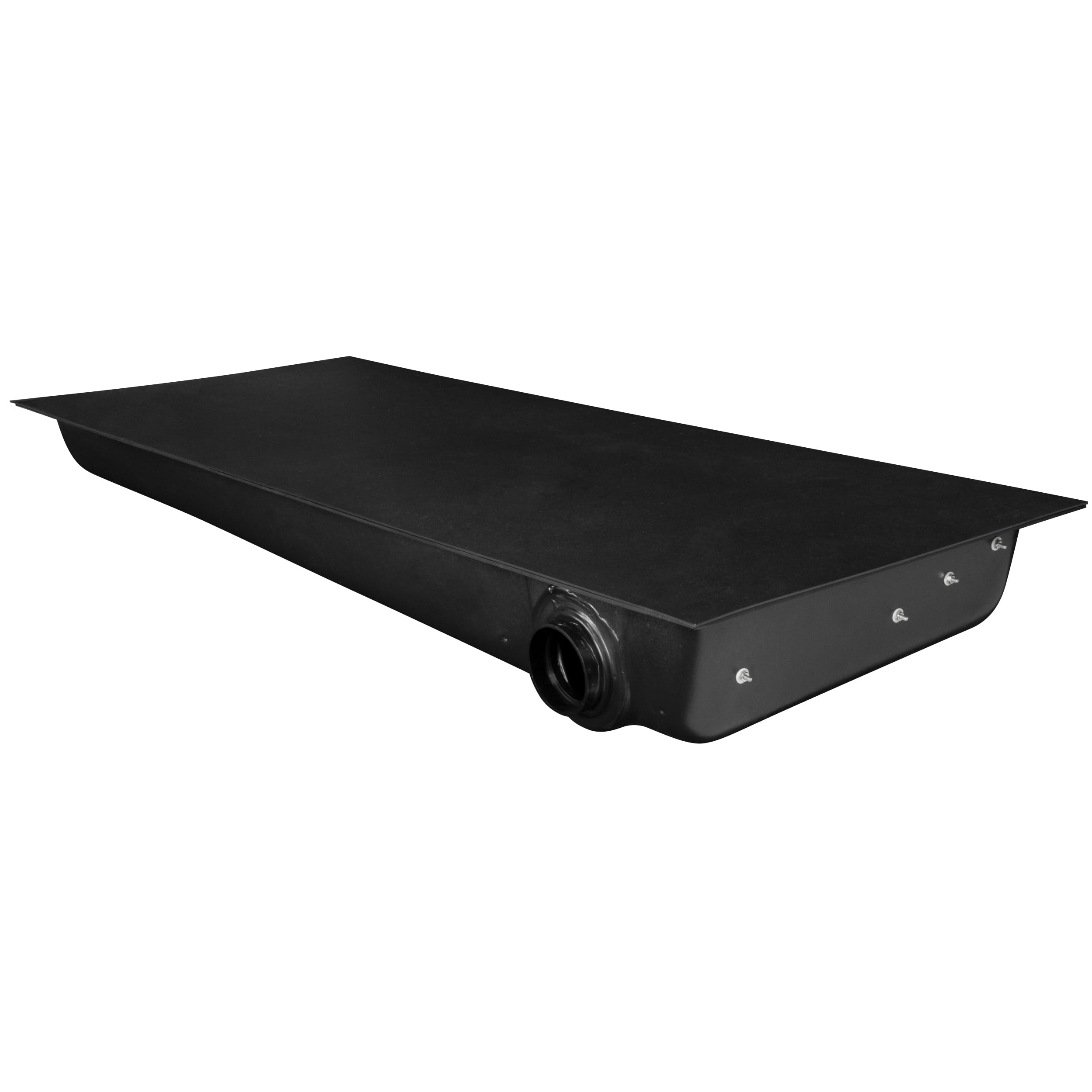 32 Gallon RV Waste Water Holding Tank - Right Side Discharge Black & Gray Water Tank for Campers, Trailers & RVs (63