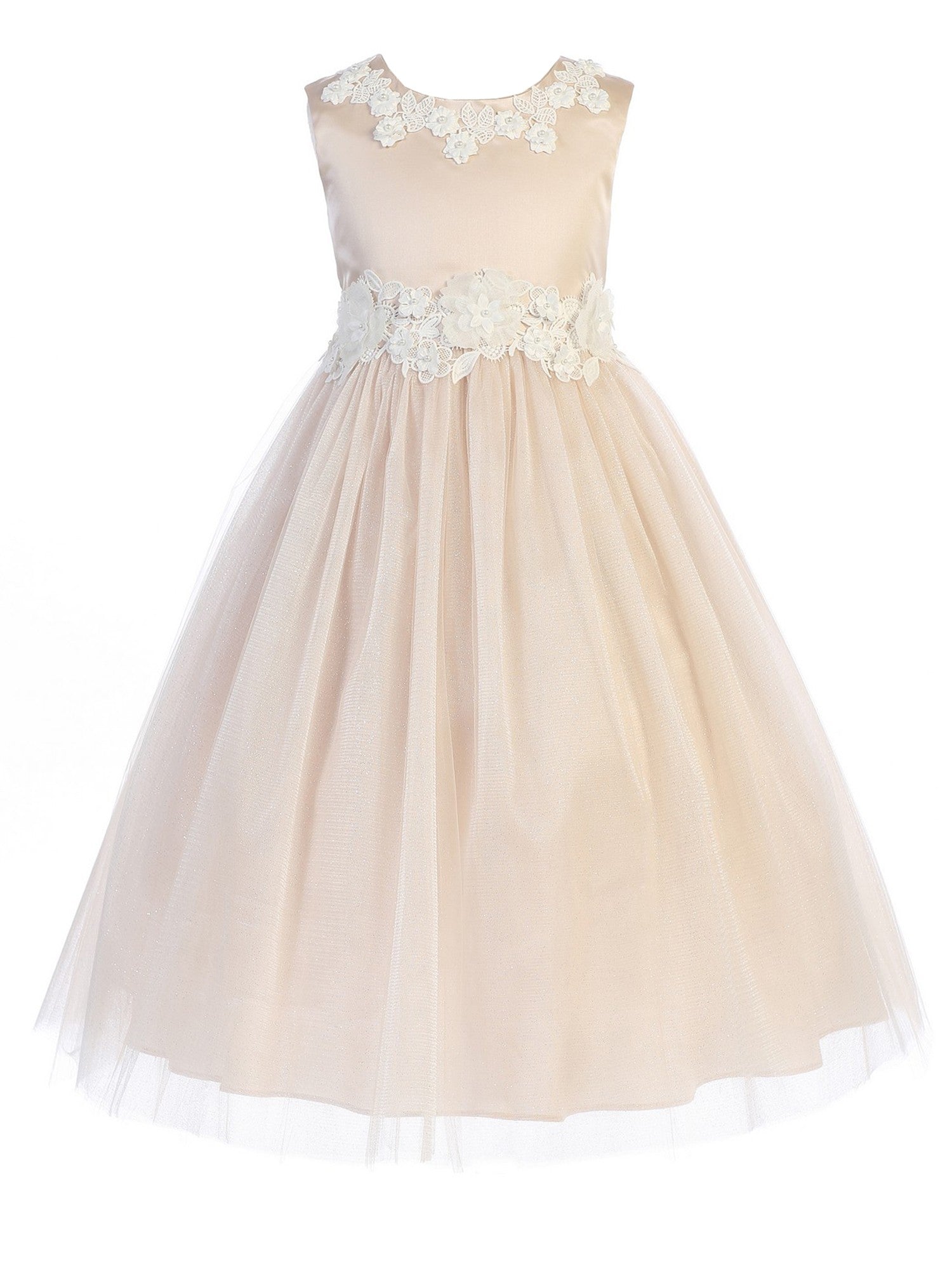 Plus Size Princess Ballgown for Women - Floral Applique Formal Dress in Sizes 16.5 & 20.5 | Perfect for Prom, Wedding Guest & Special Occasions