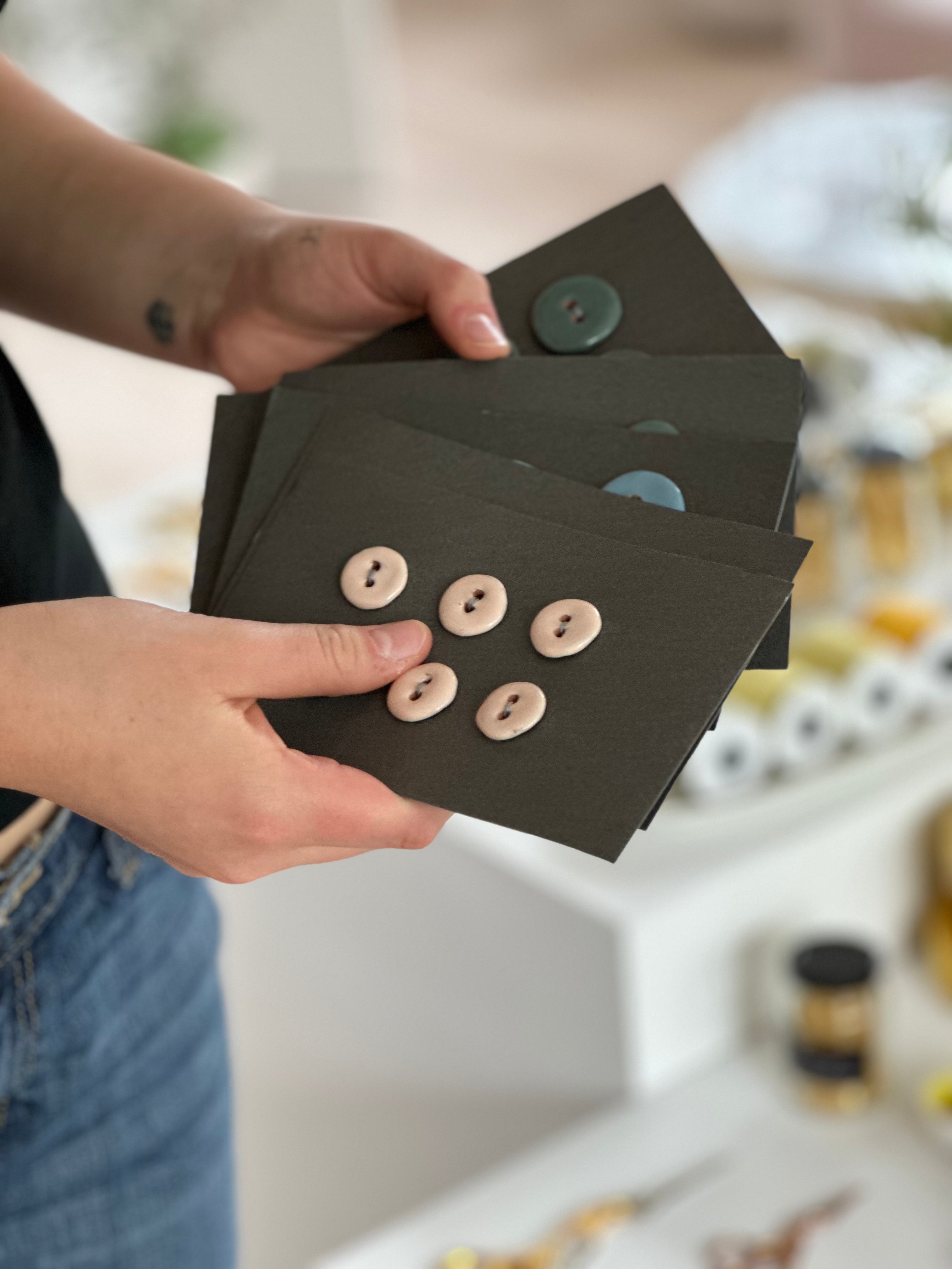 Premium Italian Ceramic Buttons by Tolemaide - Handcrafted Fashion Accessories for Jackets, Coats & DIY Crafts
