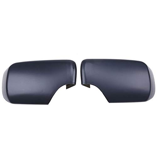 BMW 3 Series E46 Sedan 1998-2005.02 Car Side Mirror Cover Caps - Black Replacement Housing Shells for Exterior Rearview Mirrors (511682) - Perfect for Daily Driving & Parking Protection