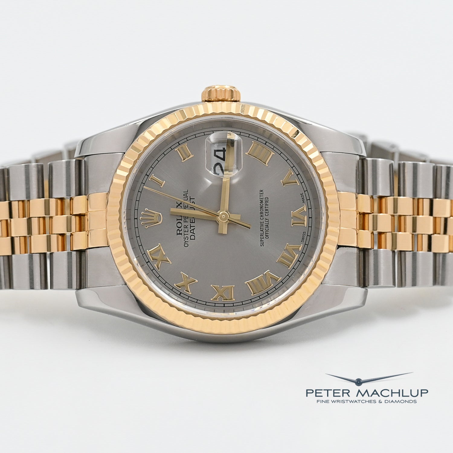 Authentic Rolex Datejust 36 Men's Watch - 2005 Model | Luxury Stainless Steel & Gold | Perfect for Business, Gifts & Special Occasions