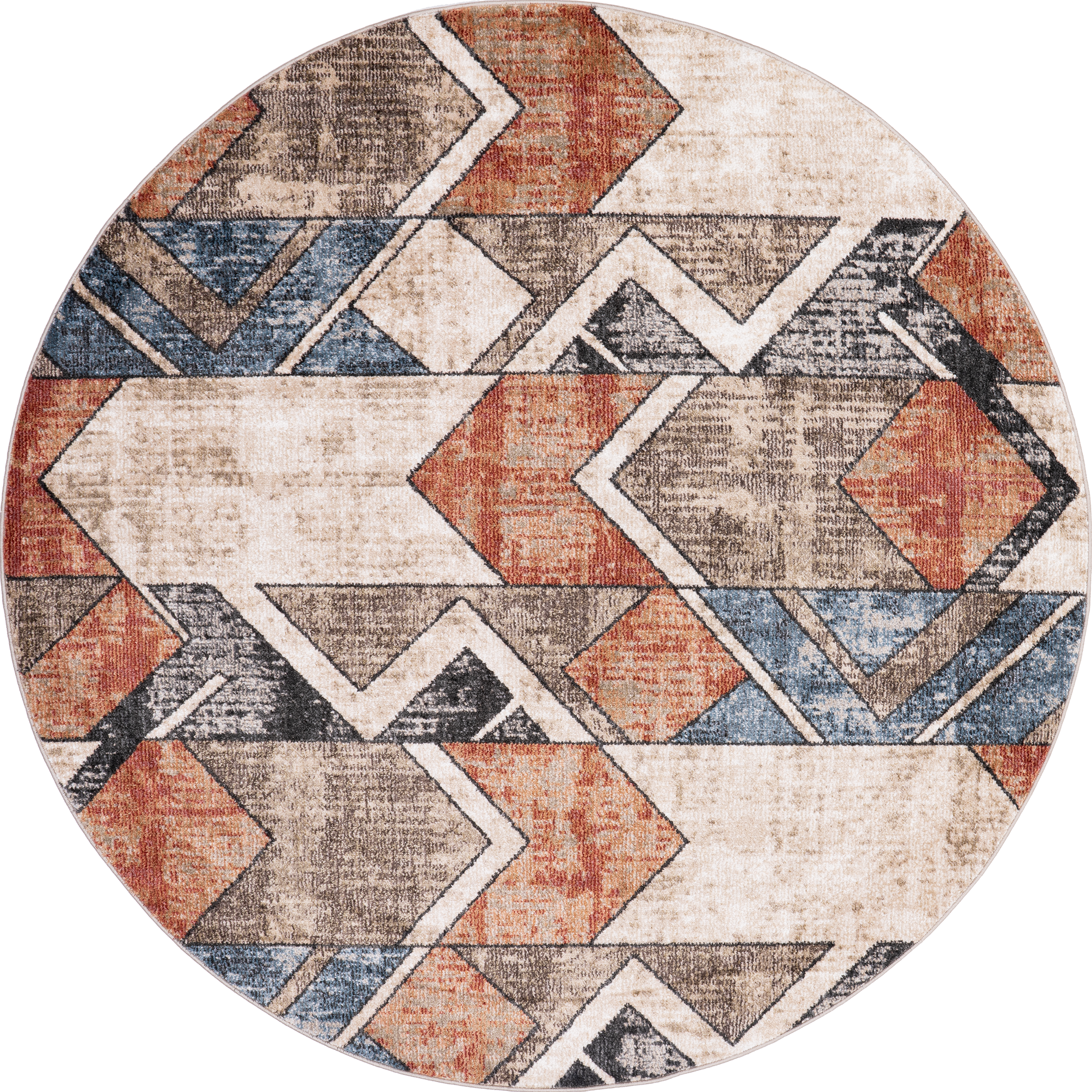 Modern Cubist Stripes Area Rug - Ivory & Black Geometric Design for Living Room, Bedroom, or Office - Soft & Durable Home Decor Carpet
