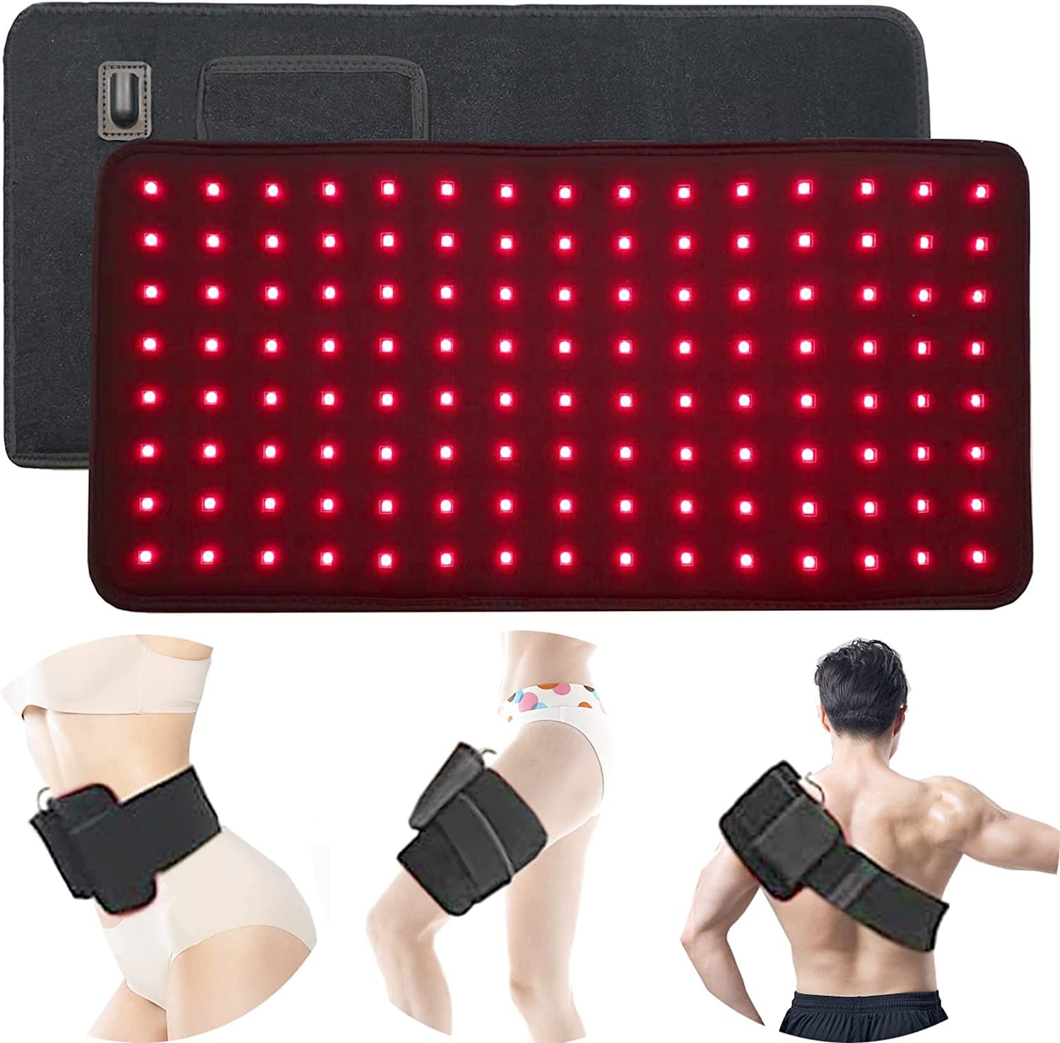 Infrared Red Light Therapy Belt for Pain Relief - Adjustable Waist Wrap with Timer, Deep Tissue Treatment for Back, Joint & Muscle Pain - Ideal for Home Use, Recovery & Relaxation - Perfect Gift for Women & Men