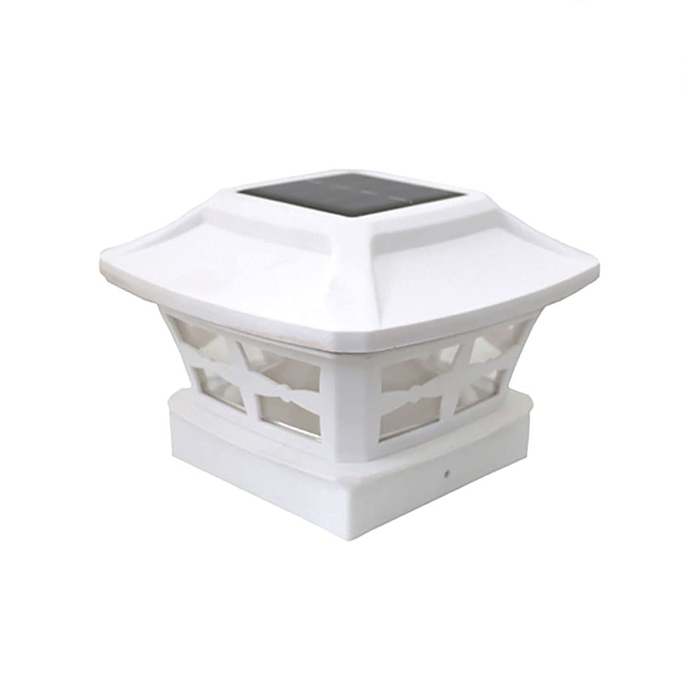 Solar Powered LED Deck Post Lights - Waterproof Outdoor Garden Fence Lighting with Two Color Options for Patio, Pathway, and Landscape Decoration