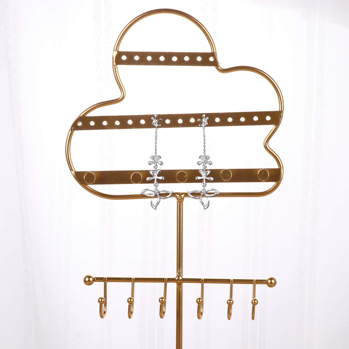 Stylish Jewelry Display Stand - Necklace Holder & Organizer for Women, Men's Bump Cap Jewelry Rack, Travel-Friendly Hanging Pendant & Ring Organizer - Perfect for Boutique Displays, Home Decor & Travel Storage