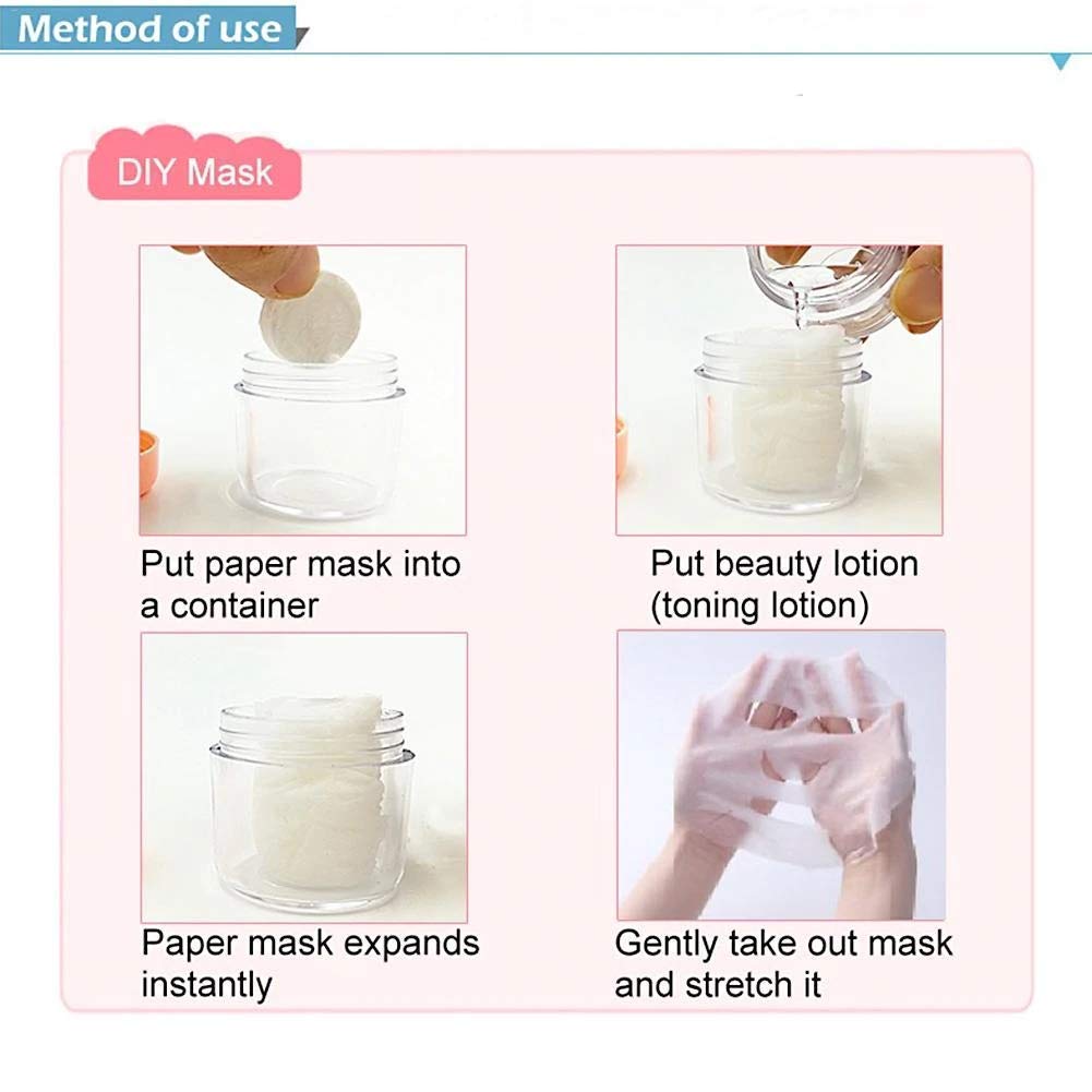 Compressed Facial Mask Paper (24 Pack) - DIY Sheet Mask for Spa & Skin Care | Hydrating & Rejuvenating for Women & Girls | Perfect for Travel, Home Spa, and Daily Skincare Routine