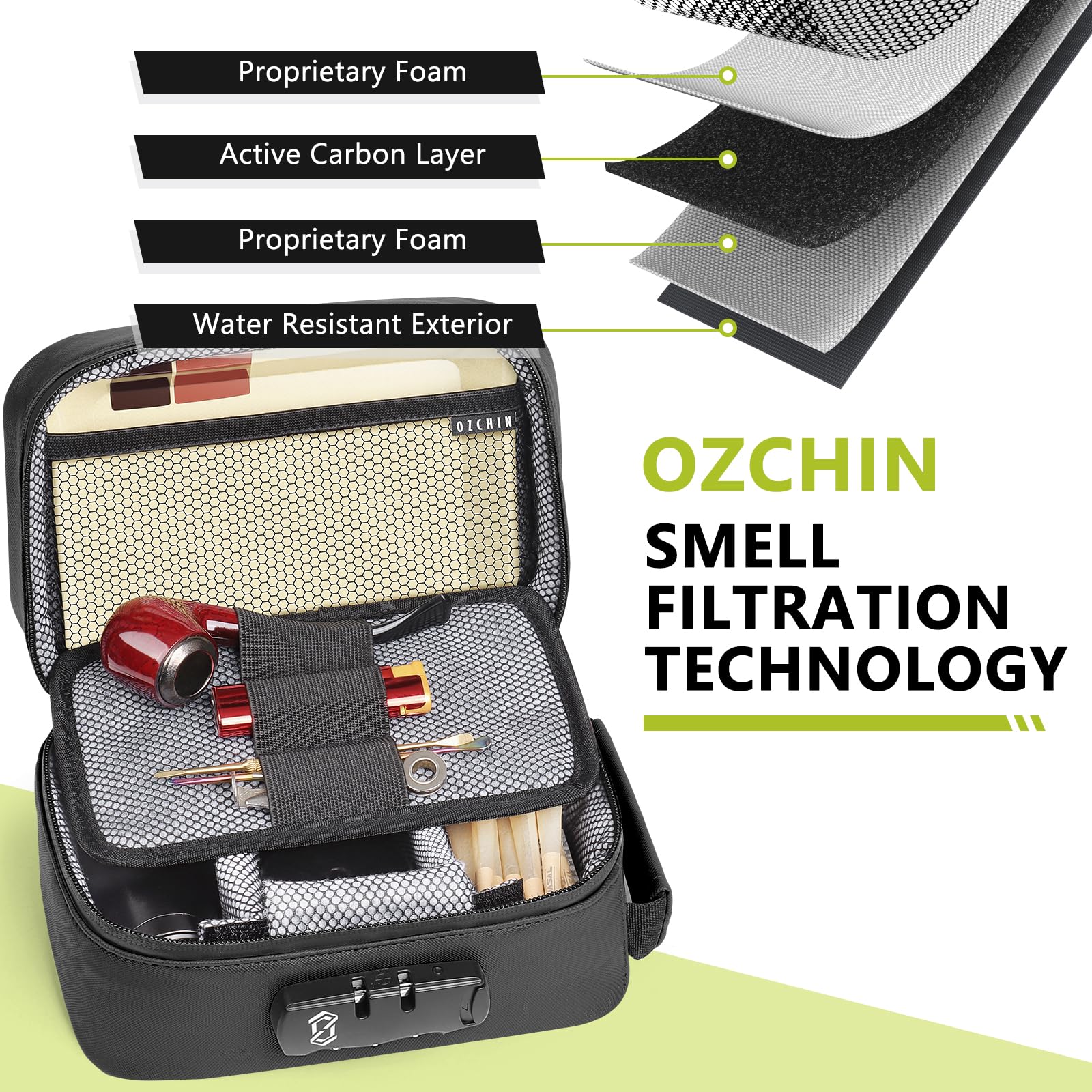 Smell Proof Lock Bag - Odorless Storage for Tobacco, Medicine & Gifts | Travel & Home Use