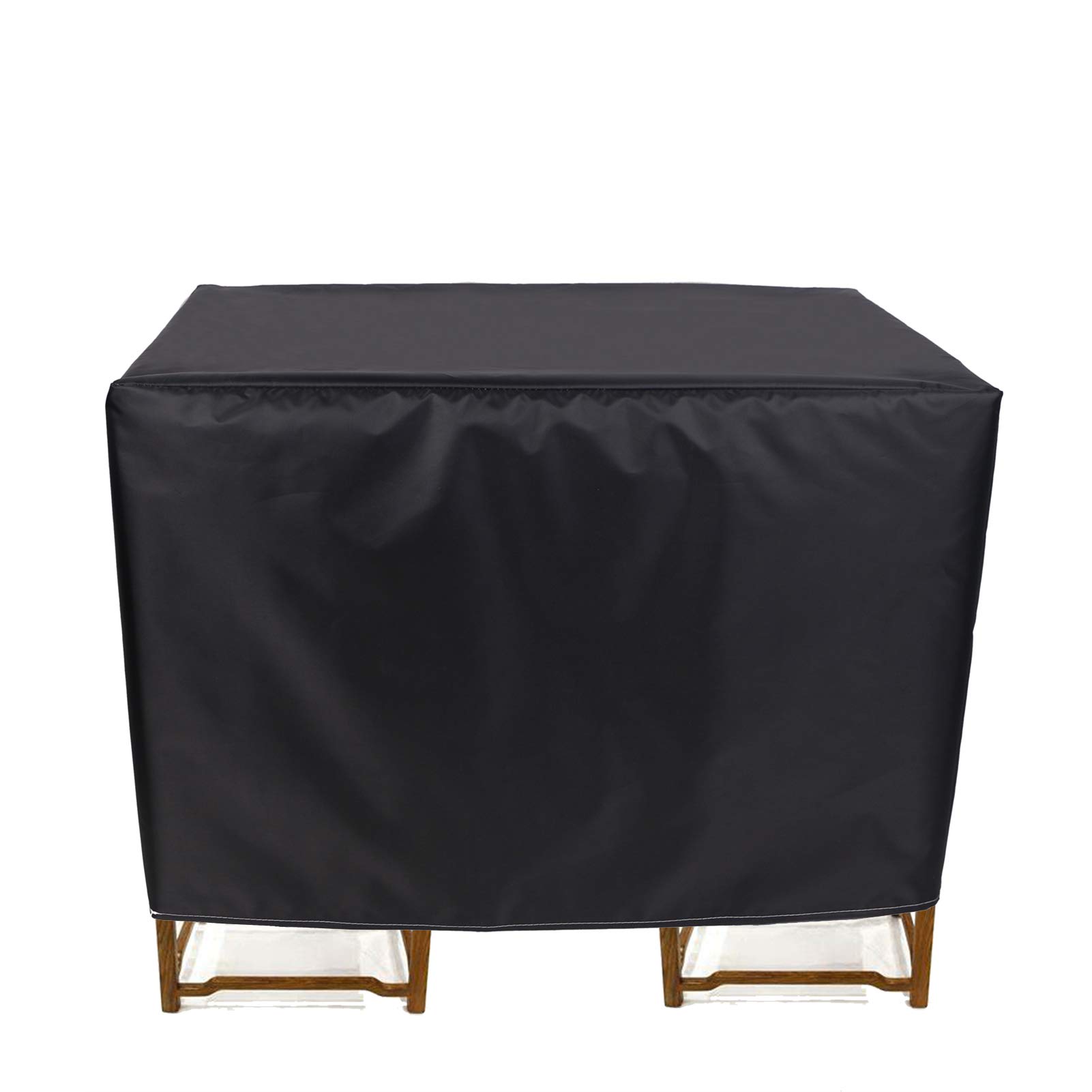 Heavy Duty Waterproof Patio Furniture Covers 106×71×35 Inch, Outdoor Table Cover with UV Protection - Durable Rectangle Protective Cover for Patio Tables and Chairs - Perfect for Backyard, Garden, and Deck Furniture Protection