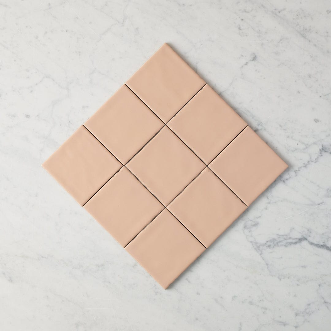 Premium Newport Matte Clay Small Square Tile - Natural Stone Look for Kitchen Backsplash, Bathroom Walls & Fireplace Accents