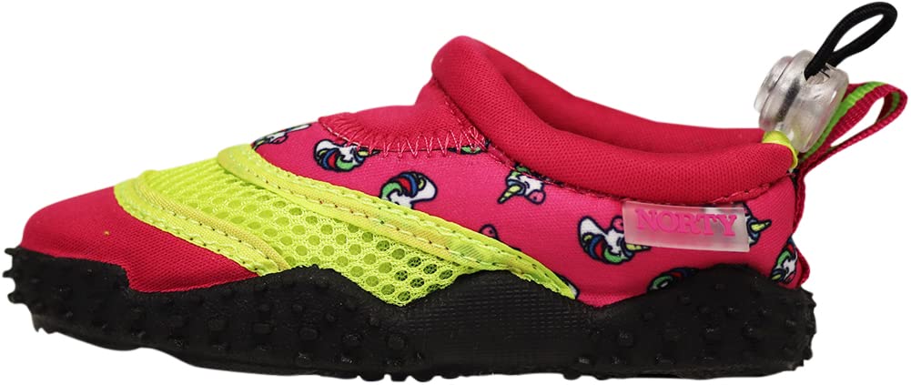 NORTY Wave Aqua Sock Water Shoes for Kids - Quick-Dry Swim & Beach Shoes with Non-Slip Sole - Perfect for Pool, Ocean, Water Park & Outdoor Activities