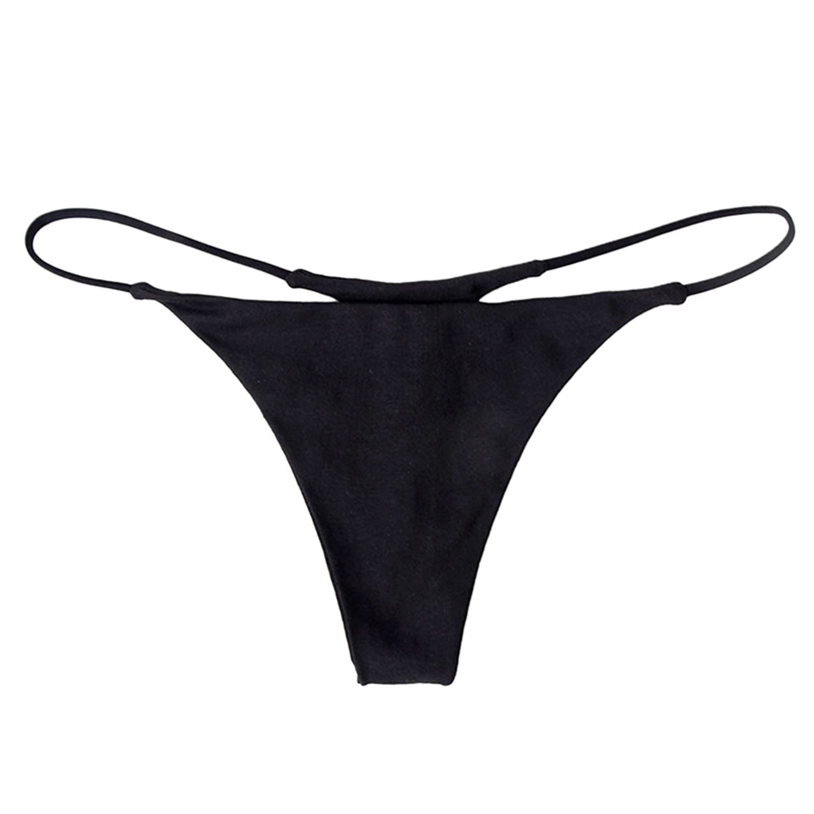 Sexy Women's Thong Underwear - V Cheeky See-Through Bikini Panties, Soft Low-Rise Tanga Briefs for Date Night & Lingerie Fashion
