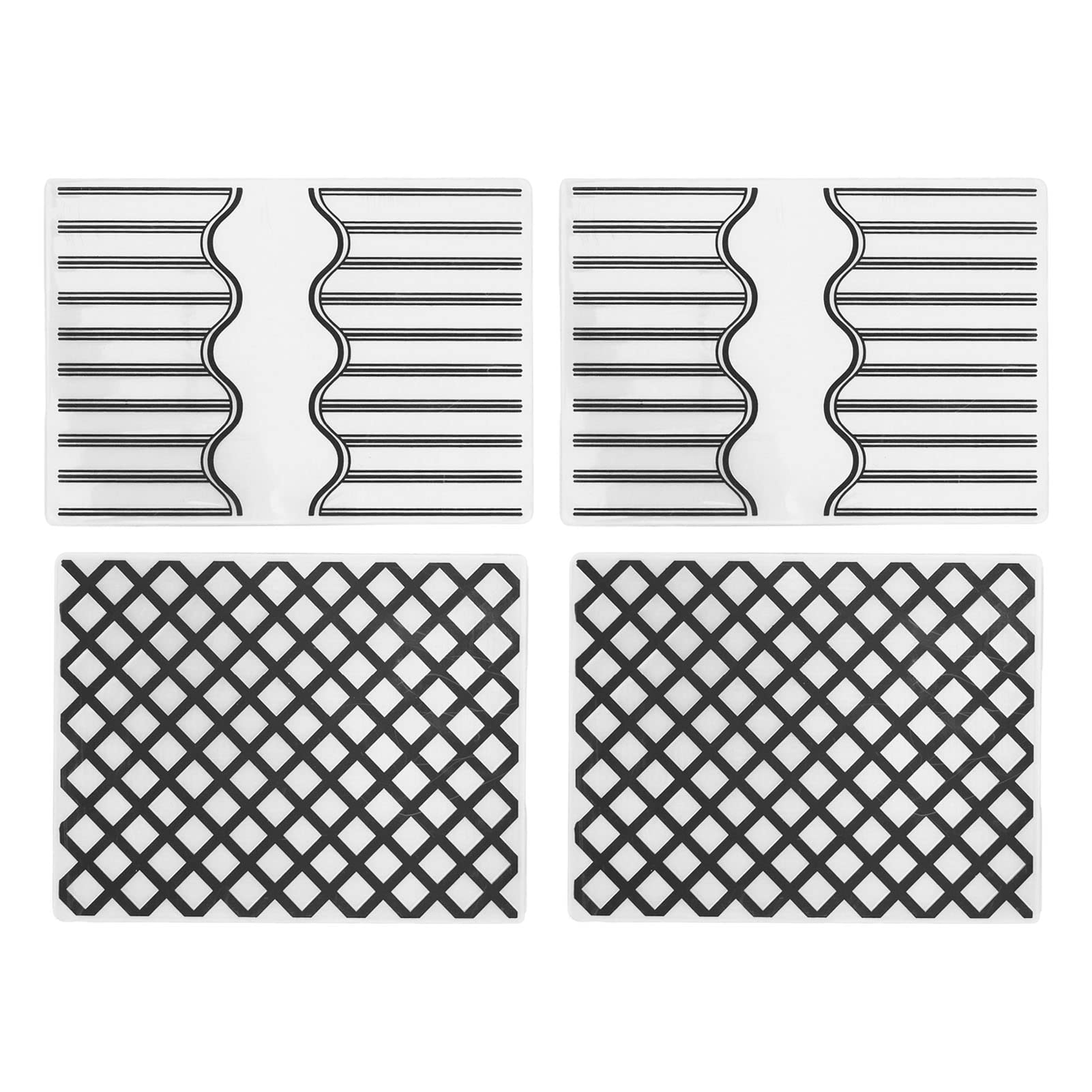 Jopwkuin DIY Craft Template - 4PCS Reusable Plastic Embossing Folder Set for Paper Crafts | Lightweight & Sturdy Scrapbooking Supplies | Perfect for Card Making, Scrapbooking, and DIY Projects
