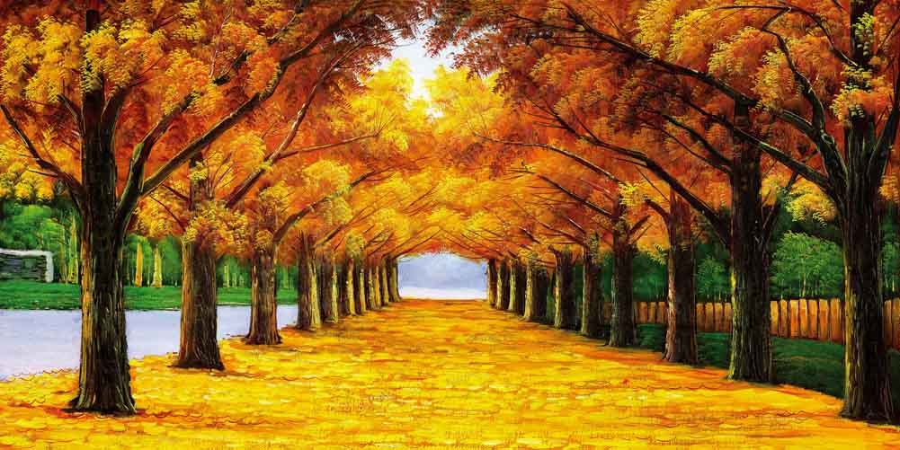 20' x 10' Autumn Forest Scenic Backdrop - High Resolution Computer Printed Photography Background for Photo Studio, Events & Home Decor | Perfect for Fall Weddings, Family Portraits and Seasonal Displays