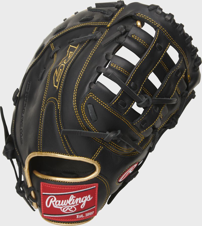 Rawlings R9 Series 12.5 Inch First Base Baseball Glove - Left Hand Throw - R9FM18BG - Perfect for Youth & Adult Baseball Games, Practice & Training