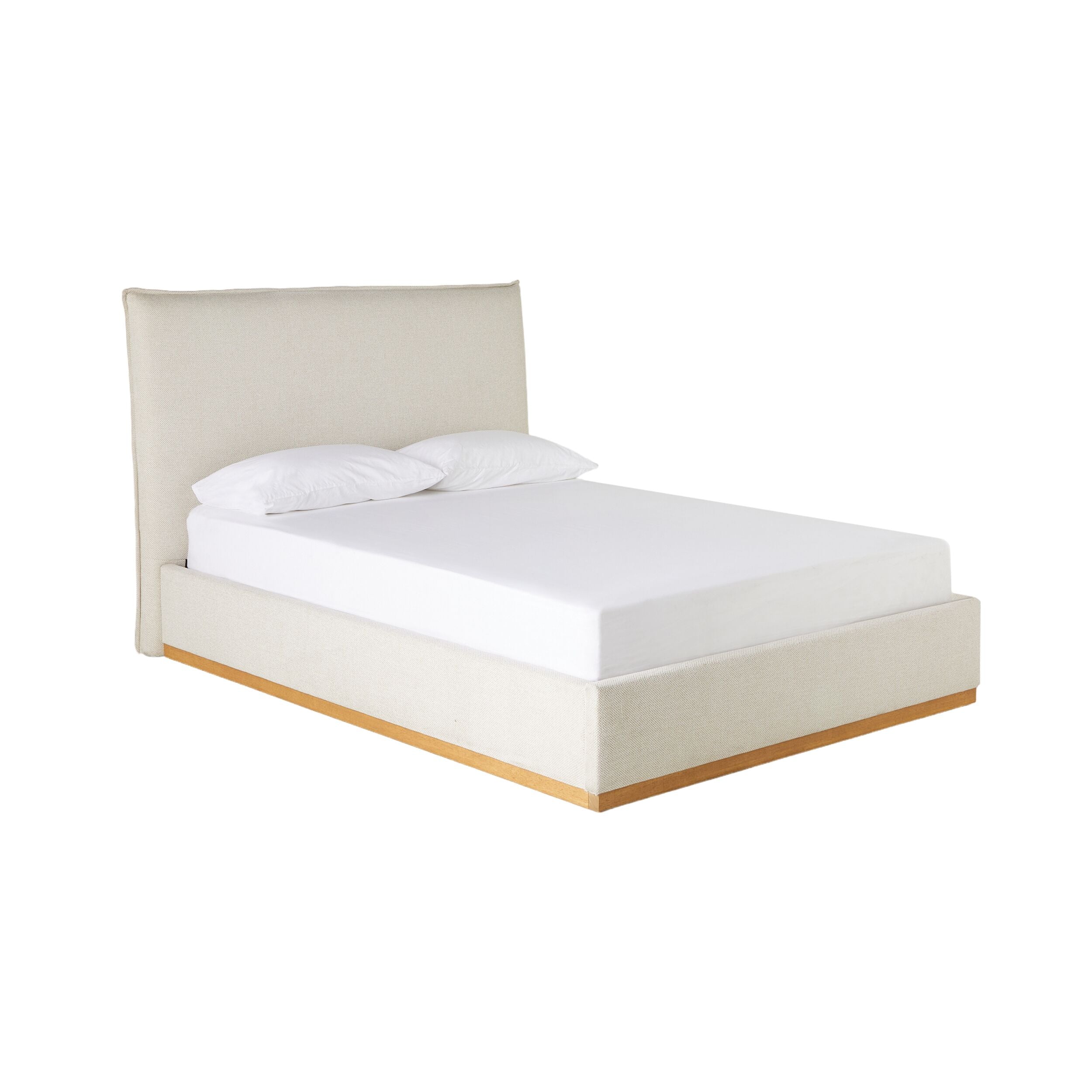 Avalonia Queen Size Bed Frame - Modern Platform Bed with Sturdy Wooden Slats - Perfect for Bedroom, Guest Room & Home Decor