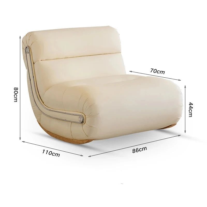 Elegant Modern Rocking Chair for Living Room - Comfortable Nursery Glider with Padded Seat - Perfect for Relaxing, Reading & Nursing Babies