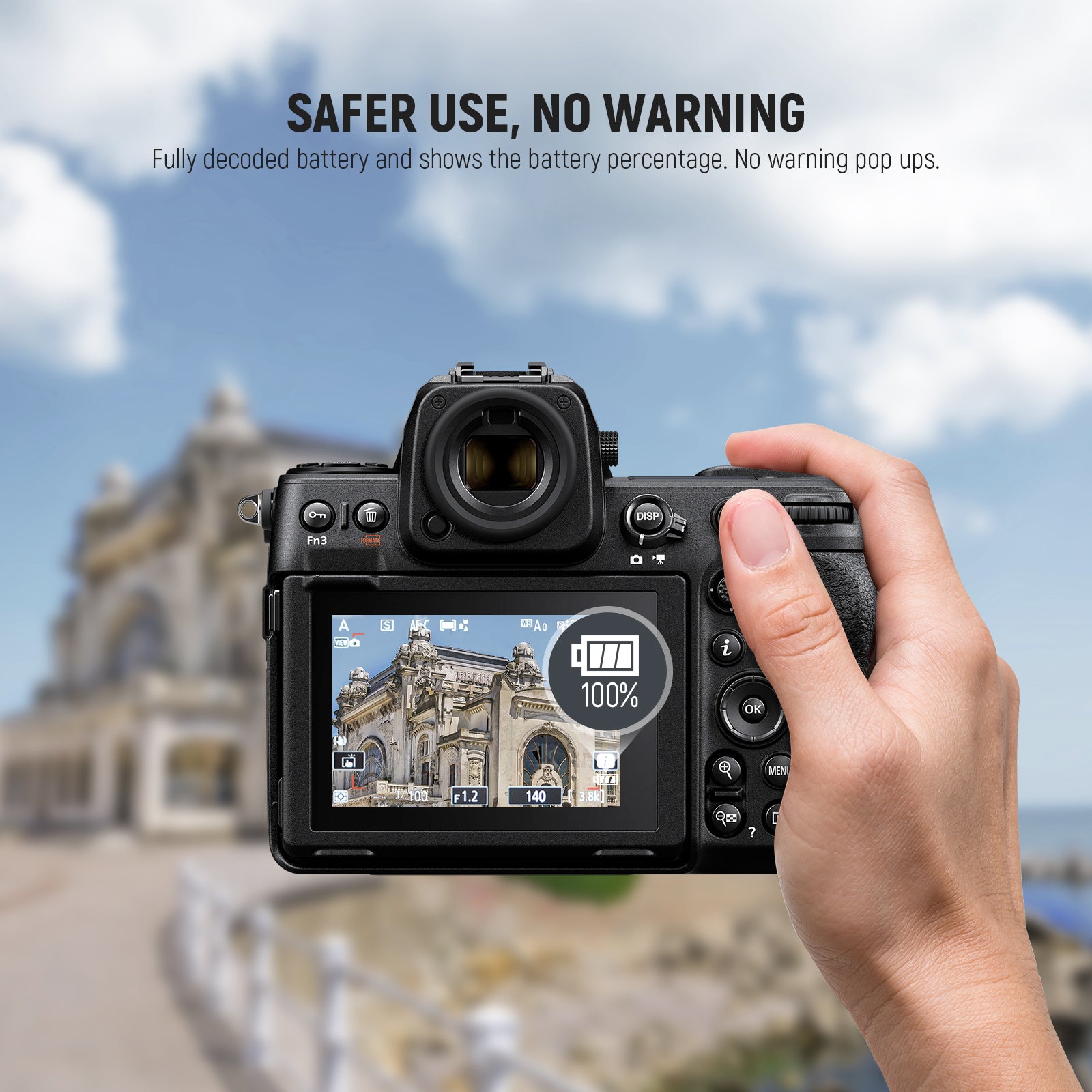 NEEWER 2400mAh EN-EL15c Replacement Battery for Nikon Zf, Z8, Z7 II, Z6 II, Z5 - Compatible with DSLR & Mirrorless Cameras - Perfect for Travel, Photography & Video Shooting