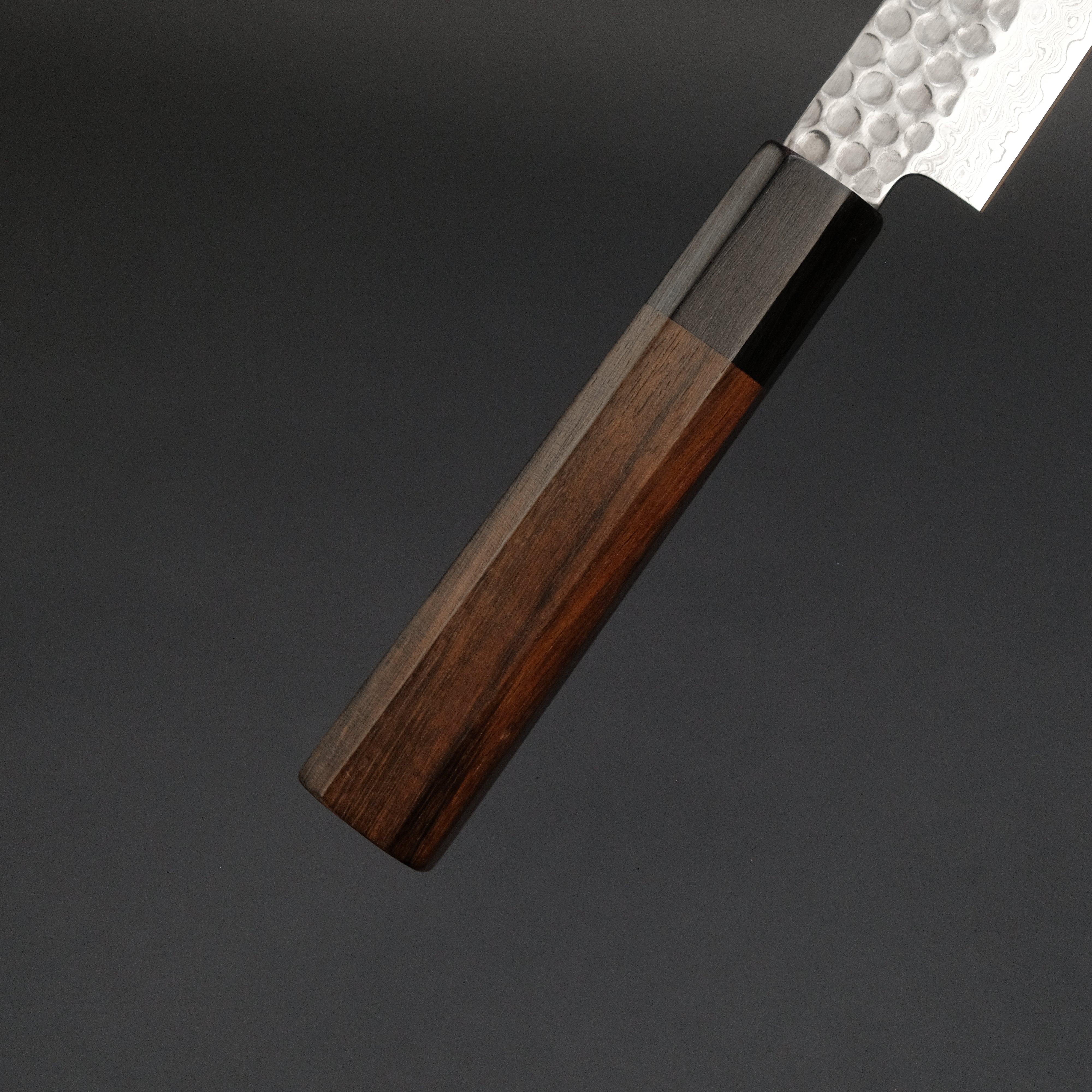 Hitohira HG Tsuchime Damascus Petty Knife 150mm - Japanese Chef Knife with Rosewood Handle - Perfect for Slicing, Chopping & Precision Kitchen Tasks