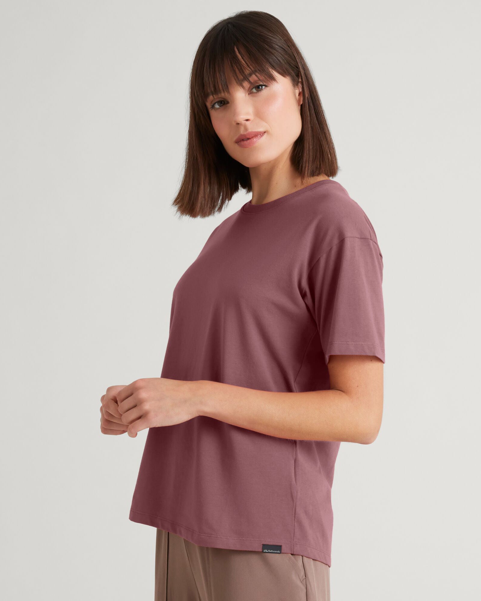 KMD Women's Short Sleeve T-Shirt - Soft Cotton Casual Tee for Everyday Wear | Perfect for Work, Gym & Weekend Outfits